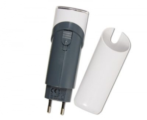 Lanterna Arcas , 3 Leduri reincarcabila, cu acumulator de Incarcare 220V alba [2]