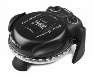 Cuptor pizza Italia G3Ferrari Delizia negru special cu suprafata de coacere din piatra refractara, termoregulator pana la 390° C si timer - Copie [1]