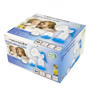 Pompa de san manuala Bebe foarte silentioasa si confortabila, include sticla de 150 ml, BPA free [1]