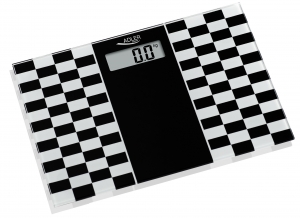 Cantar electronic de persoane, 4 senzori precisi, ecran LCD, sticla securizata, alb-negru, 150 kg max, oprire automata [2]