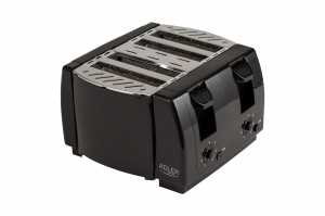 Prajitor de paine 4 felii, 7 grade de prajire 1300W, oprire automata, functie stop, negru [0]
