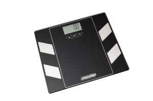 Cantar electronic de persoane, masurare indice grasime, masa musculara, osoasa, ecran LCD, sticla securizata, negru,150 kg max, oprire automata [2]