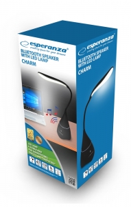 Boxa Charm cu lampa LED si Bluetooth, aux in, distanta 10m, acumulator Li-poly: 1200mAh, negru [3]