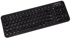 Tastatura Memphis cu taste rotunde, forma ergonomica, USB, cablu 1.5m taste imprimate cu culoare permanenta, 12 taste programabile [0]