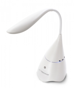 Boxa Charm cu lampa LED si Bluetooth, aux in, distanta 10m, acumulator Li-poly: 1200mAh, alb [3]