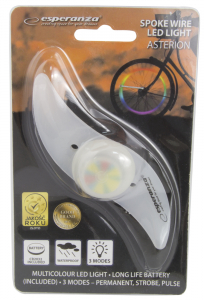 Lumina LED spite bicicleta multicolora, 3 moduri de iluminare, setare culoare, baterie inclusa, silicon [1]