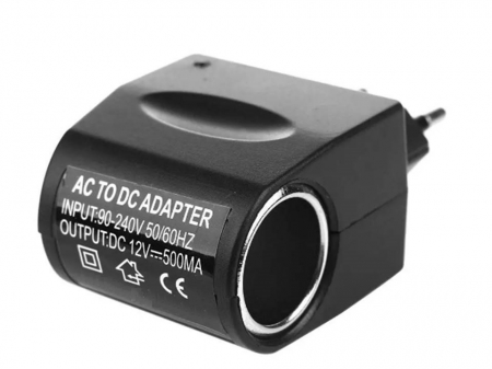 Adaptor priza retea AC 220V la priza mama bricheta auto DC 12V 500mA [3]