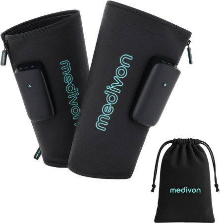 Incalzitoare corporale - Aparat de masaj Medivon FlowGo Duo  Presoterapie, Drenaj limfatic vibratii cu incalzire, recuperare musculara tratament varice si stimularea  circulatiei