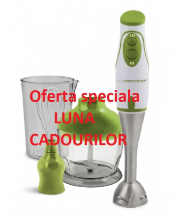 Blender chopper si mixer 3 in 1 din otel inoxidabil cu 2 vase gradate de 500 ml si 750 ml MEKM003G [6]