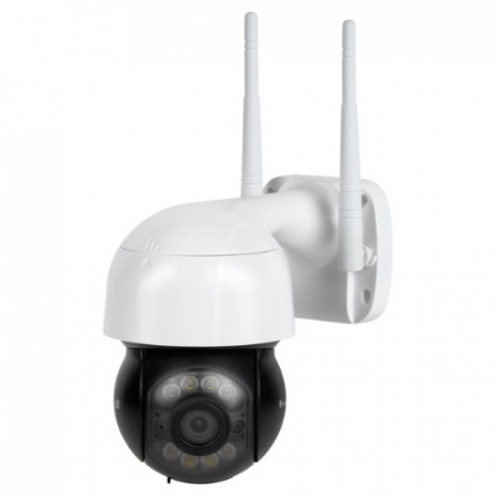 CAMERE SUPRAVEGHERE - Camera IP Rotativa 360 conectare Wi-Fi 5MP vizionare  nocturna detectare miscare Audio Bidirectional Alarma stocare SD card sau cloud  rezistenta la apa, zoom Connect C60