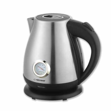 Cana electrica cu termometru Thames, putere 2200W, capacitate 1.7L, inox, oprire automata dupa fierbere, capac etans pentru mentinere temperatura [2]