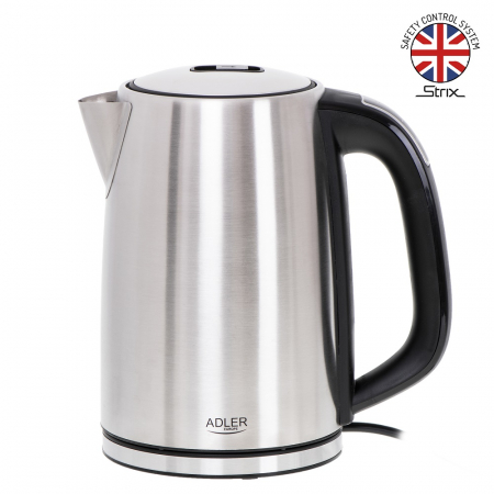 Cana fierbator 1.7L ADLER control temperatura 7 niveluri intre 40 - 100 grade celsius si functie mentinere temperatura, culoare Inox [1]