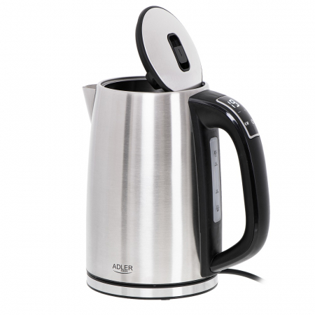Cana fierbator 1.7L ADLER control temperatura 7 niveluri intre 40 - 100 grade celsius si functie mentinere temperatura, culoare Inox [2]