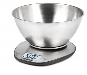 Cantar de bucatarie electronic cu bol inox mare G3Ferrari Linea, capacitate max. 5 kg, lichide sau solide, diviziune 1g, functie tare si zero, oprire automata [2]