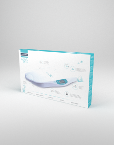 Cantar digital pentru bebelusi Lanaform New Baby cu precizie de 5 g, forma ergonomica, ecran LCD [1]