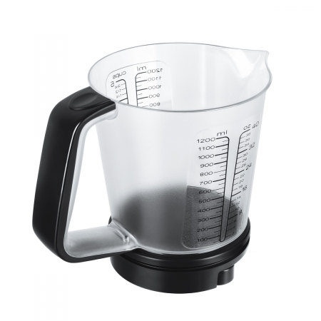 Cantar electronic de bucatarie Adler cu cana gradata masurare lichide sau solide pana la 1200 ml si 5kg, precizie 1g, functie tare negru [3]