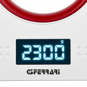Cantar electronic de bucatarie G3Ferrari Sfera cu bol de capacitate max. 5 kg, diviziune 1g, functie tare si zero, ecran LED, indica suprasarcina si baterie scazuta, oprire automata [2]