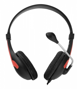 Periferice - Casti cu microfon Esperanza Rooster rosu pentru gaming conexiune jack 2 x 3.5 separat microfon si separat casca, ajustabile, flexibile
