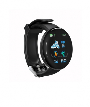 Ceas smartwatch ME119PK, Bluetooth, Tensiometru, Pulsoximetru, Ritm Cardiac, Pedometru, Monitorizare Somn, Activitati, Notificari, Negru [2]