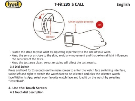 Ceas Smartwatch Trevi Italia rezistent apa IP67 microfon si speaker functie apel, mesaje, monitor sanatate, sport,retele sociale, Bluetooth,Android,IOS [6]