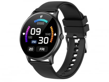 Premium - Ceas Smartwatch carcasa metal Trevi Italia TF23000 IP67 microfon si speaker functie apel, mesaje, monitorizare sanatate, sport,retele sociale, sistem vocal,Bluetooth, Android,IOS negru