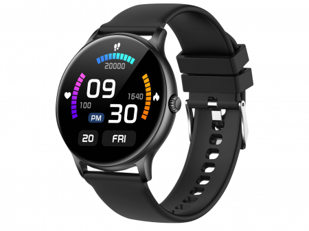 Premium - Ceas Smartwatch metal Trevi TF23000 IP67 microfon si speaker functie apel, mesaje, monitorizare sanatate, sport,retele sociale, sistem vocal,Bluetooth, Android,IOS negru