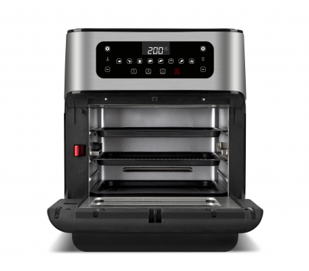 Cuptor cu aer cald multifunctional Girmi Genio FG96 cu 9 programe, ecran digital, 11L, accesorii, timer si reglare temperatura [3]