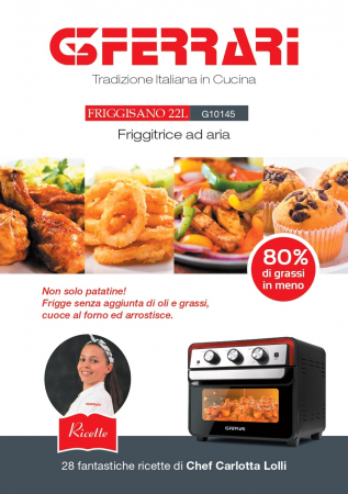 Cuptor electric multifunctional Friggisano 22L G3Ferrari Italia  G10145 1700W, 6 programe de gatit, deshidrator,  temporizator si temperatura reglabila 70- 230°C timer 60 m [11]
