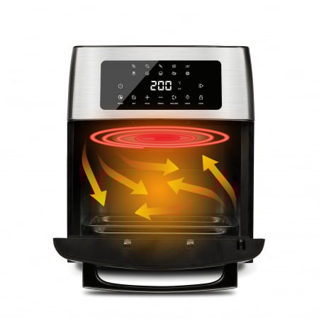 Cuptor electric multifunctional Girmi GenioPiu  1800 W 12 L, programare manuala si 12 programe presetate, deshidrator,  temporizator si temperatura reglabila [7]