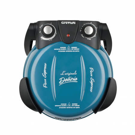 Cuptor pizza Italia G3Ferrari Delizia albastru special cu suprafata de coacere din piatra refractara, termoregulator pana la 390° C si timer [2]