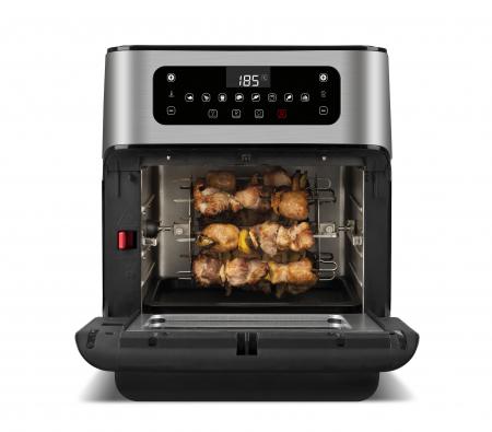 Cuptor cu aer cald multifunctional Girmi Genio FG96 cu 9 programe, ecran digital, 11L, accesorii, timer si reglare temperatura [7]