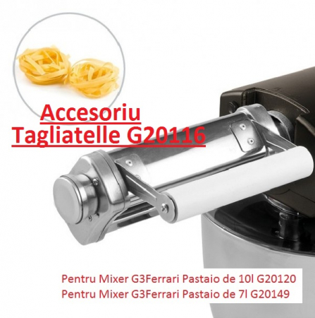G3Ferrari G20116 accesoriu pentru taitei tagliatelle  la mixerul G3Ferrari Pastaio de 10l G20120/G20113 si la mixerul G3Ferrari de 7l G20149 [1]