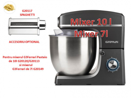 G3Ferrari G20117 accesoriu pentru pentru spaghetti  la mixerul G3Ferrari Pastaio de 10l G20120/G20113 si la mixerul G3Ferrari de 7l G20149 [2]