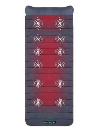 Medivon ME 71456 saltea masaj revitalizare si regenerare musculara  12 motoare puncte vibratii cu incalzire in 5 moduri functionare, 175 x 57 cm [3]