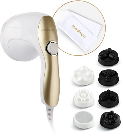 Aparate de masaj - Medivon ME800  aparat masaj corporal anticelulitic, relaxare musculara  8 capete interschimbabile  intensitate progresiva de la lent la intens