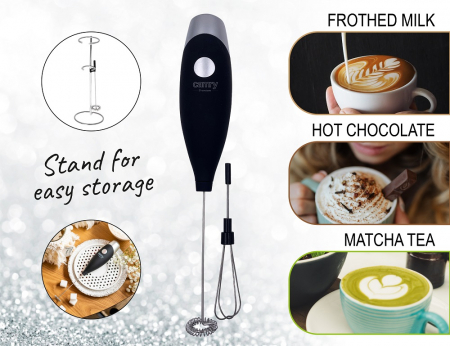 Mixer  2 in 1 pentru spuma lapte, tel si suport depozitare CR4501B [2]