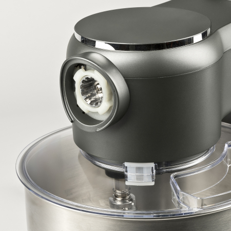 Mixer cu bol 7 litri din otel inoxidabil G3Ferrari Pastaio posibilitate masina tocat si aparate paste 6 viteze si functie Pulse  , putere 1800W max, mixaj 3 kg, negru [8]