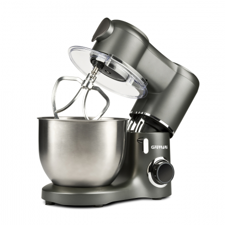 Aparate de vidat - Mixer cu bol 7 litri din otel inoxidabil G3Ferrari Pastaio posibilitate masina tocat si aparate paste 6 viteze si functie Pulse  , putere 1800W max, mixaj 3 kg, negru