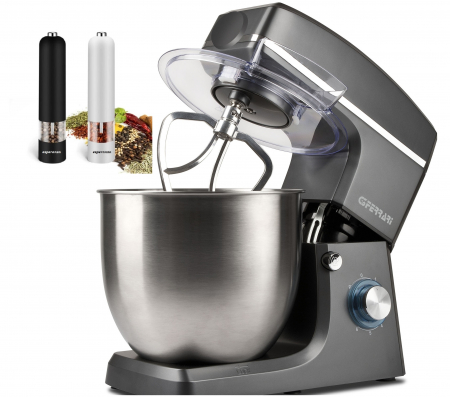Aparate de preparat desert - Mixer cu bol 10 litri din otel inoxidabil G3Ferrari Pastaio , profesional 6 viteze si functie Pulse vas 10l, putere 2200W max, + cadou set rasnite sare piper