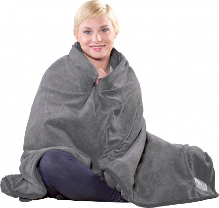 Patura dubla cu incalzire electrica cu 7 trepte de incalzire, 160x130 cm, material ultra moale fleecy, temporizator, protectie impotriva incalzirii, telecomanda [6]