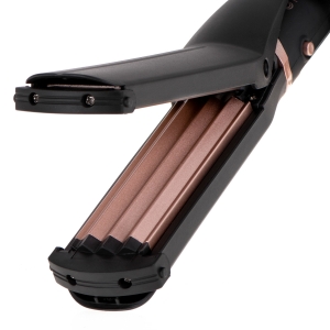 Perie electrica 5 in 1 cu 5 capete, indreptare, ondulare, creare valuri, negru-rose [7]