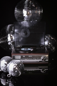 Pick-up modern 7 in 1 cu Bluetooth, FM radio, aux in, USB Player, SD Card, Recording, Boxe stereo [4]