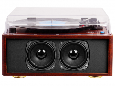 TV, Audio-Video & Foto - Pick up vintage Trevi TT1030BT sistem audio stereo 15W, carcasa din lemn cires, intrare/iesire  auxiliara 2 RCA si wireless