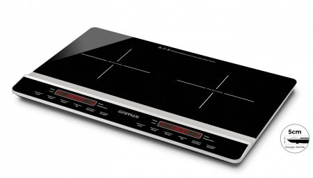 Plita dubla cu inductie ultraslim 5 cm G3Ferrari  3100 W temperatura reglabila 60-240 grade C, timer 3 ore [1]