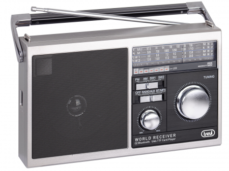 Selfie stick-uri - Radio Fermier portabil multiband, Bluetooth port USB Micro SD intrare AUX  iesire casti Trevi MB749