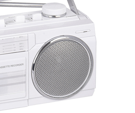 Radiocasetofon cu inregistrare Trevi Boombox vintage USB/SD Bluetooth 4 benzi Radio 6.5W alb [1]
