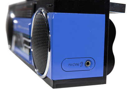 Radiocasetofon cu inregistrare Trevi Boombox vintage USB/SD Bluetooth 4 benzi Radio 6.5W blue [1]