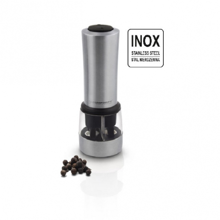 Rasnita electrica 2 in 1 sare si piper EKP004S din otel inoxidabil cu camere depozitare transparente, control finetea macinarii iluminare LED [3]