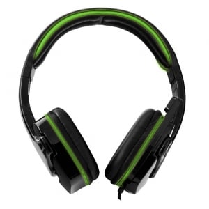 Casti gaming stereo cu microfon si control volum RAVEN Verde fir textil 2m 2 x jack 3.5mm [1]