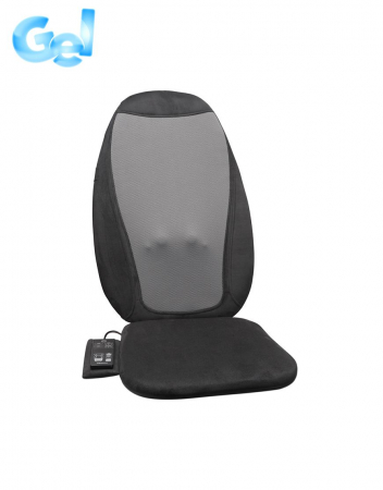 Saltea masaj shiatsu, presopunctura si incalzire Lanaform Gel, 3 zone masaj, temporizator, telecomanda [6]